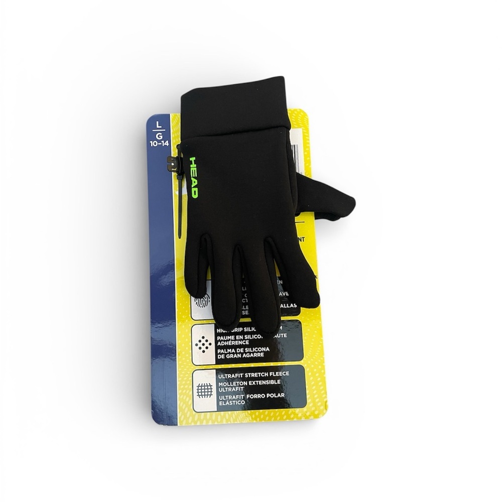 HEAD Kids’s Touchscreen Gloves Black Large 10-14